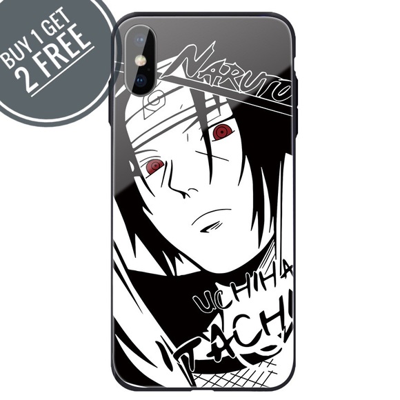 Accessories - Naruto Uchiha Itachi Tempered Glass Phone Case